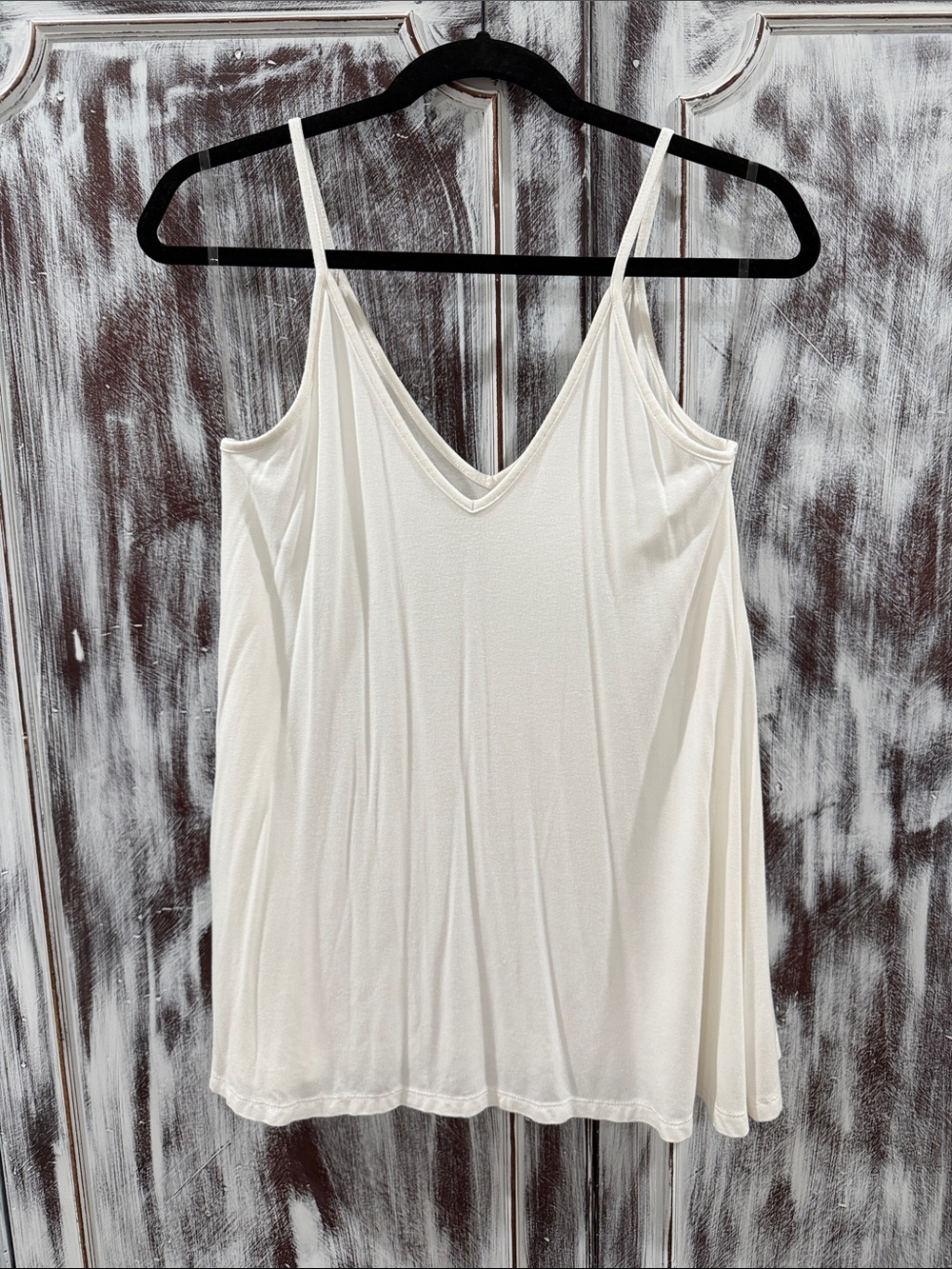 mts Cream V-Neck Spaghetti Strap Camisole